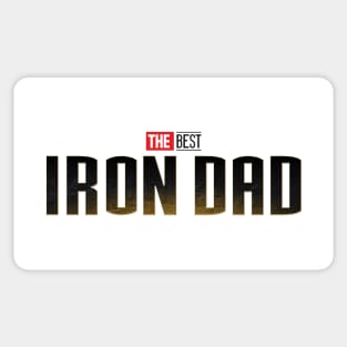 The Best Iron Dad Sticker